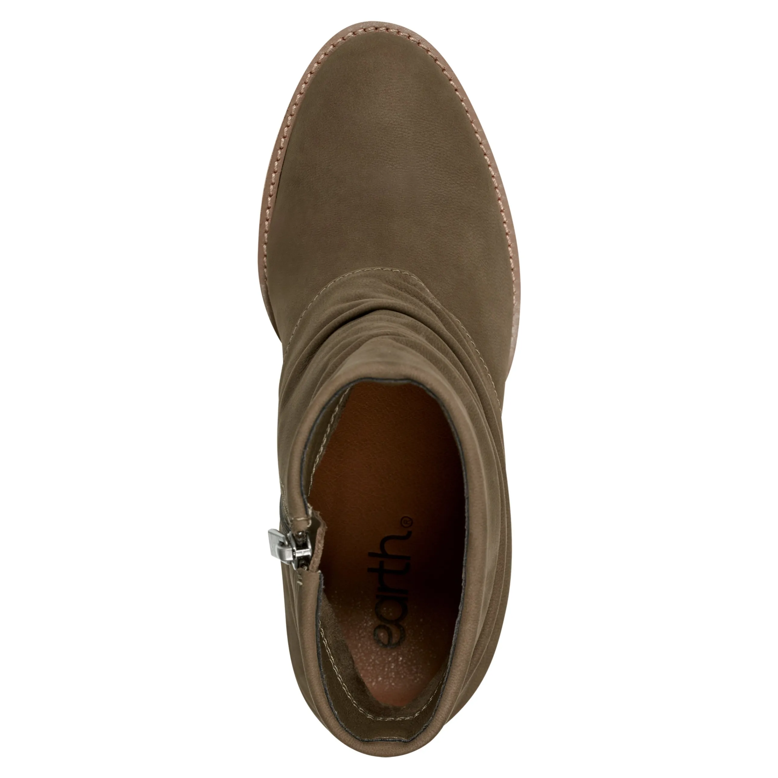 Savvy Block Heel Ruched Casual Booties