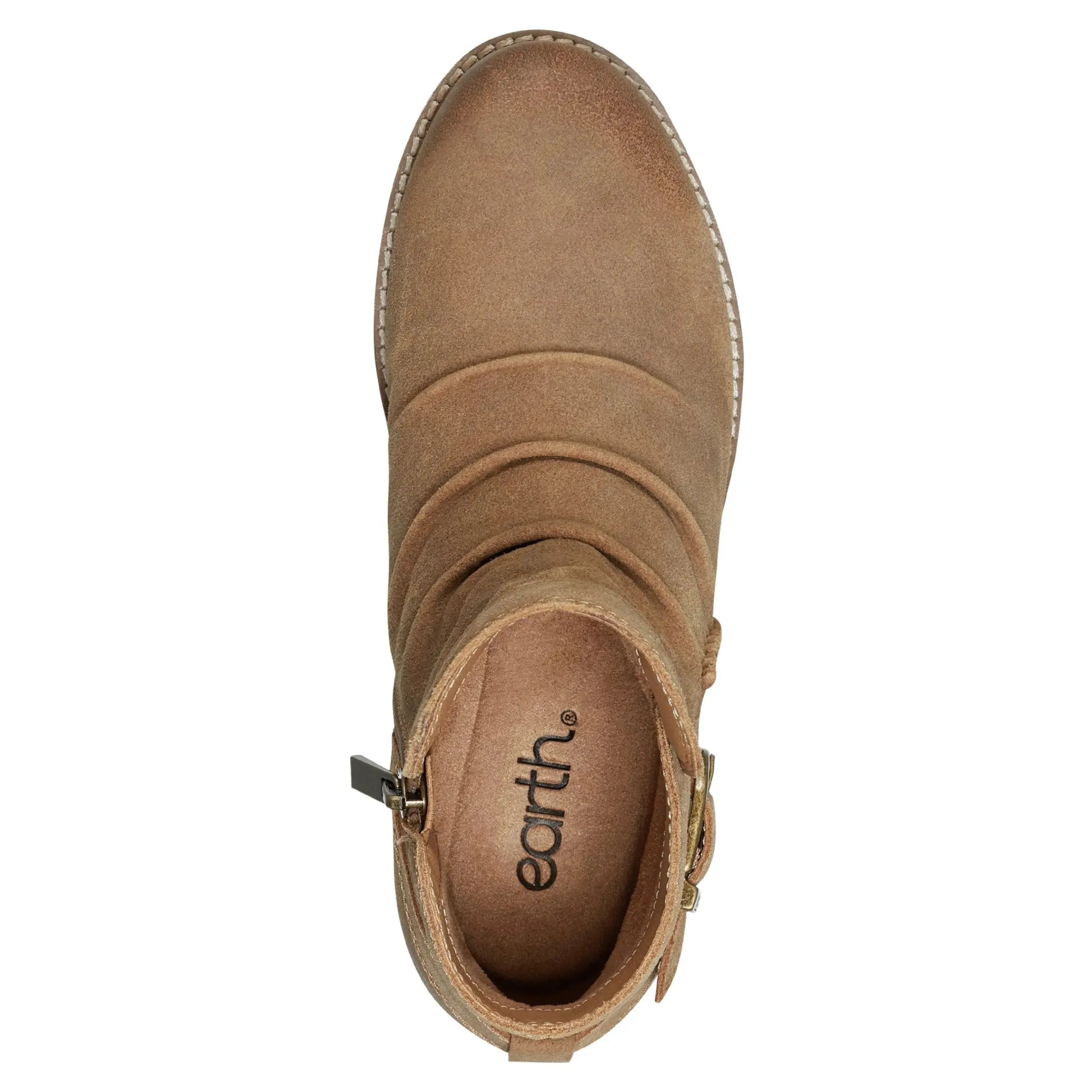 Naira Round Toe Ruched Casual Booties
