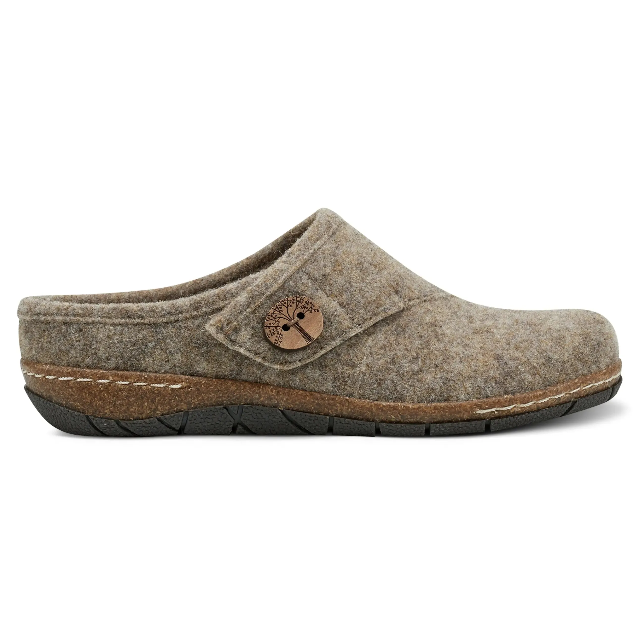 Ezra Round Toe Casual Slip-on Flat Clogs