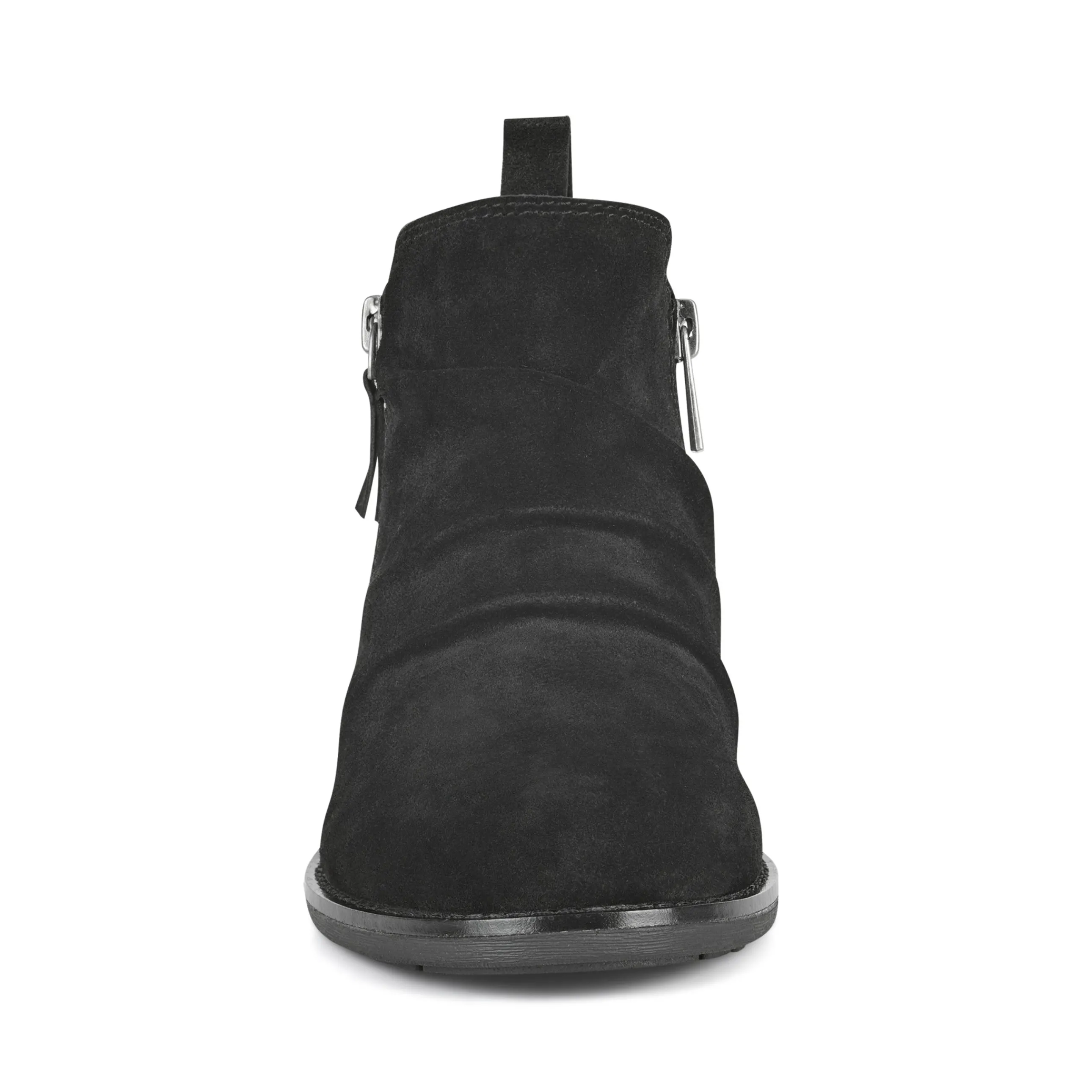 Nadya Round Toe Ruched Casual Booties