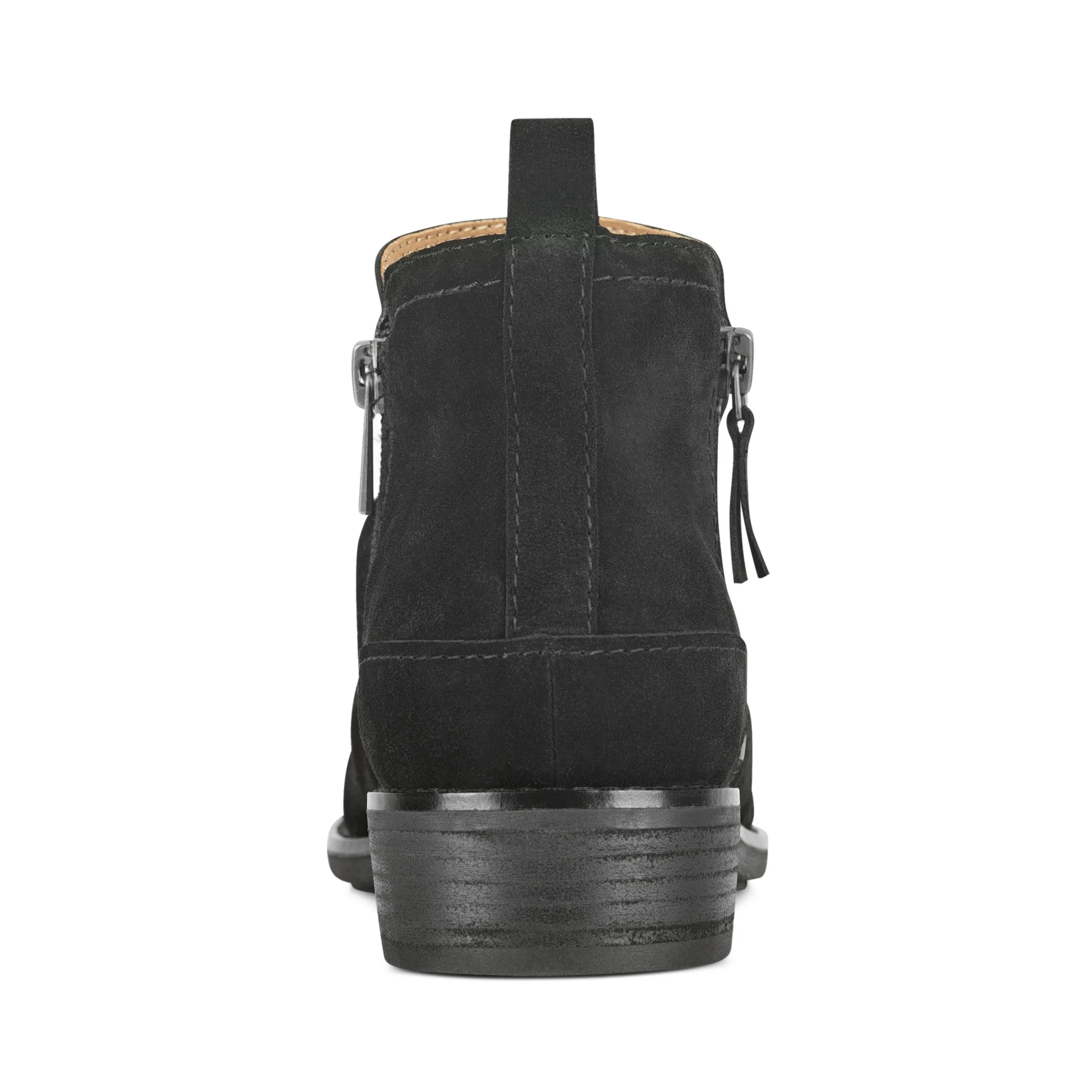 Nadya Round Toe Ruched Casual Booties