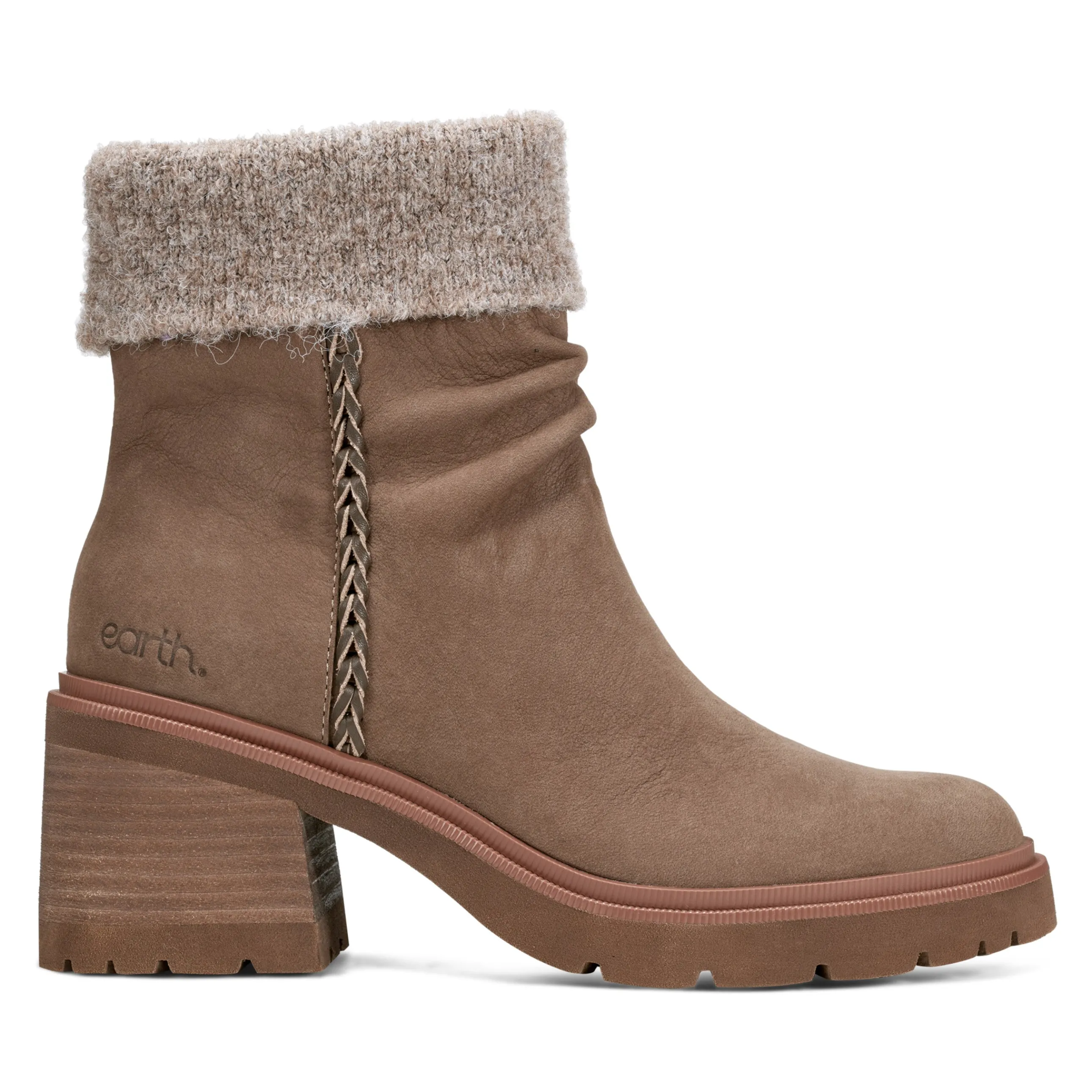 Gresa Waterproof Block Heel Round Toe Casual Booties
