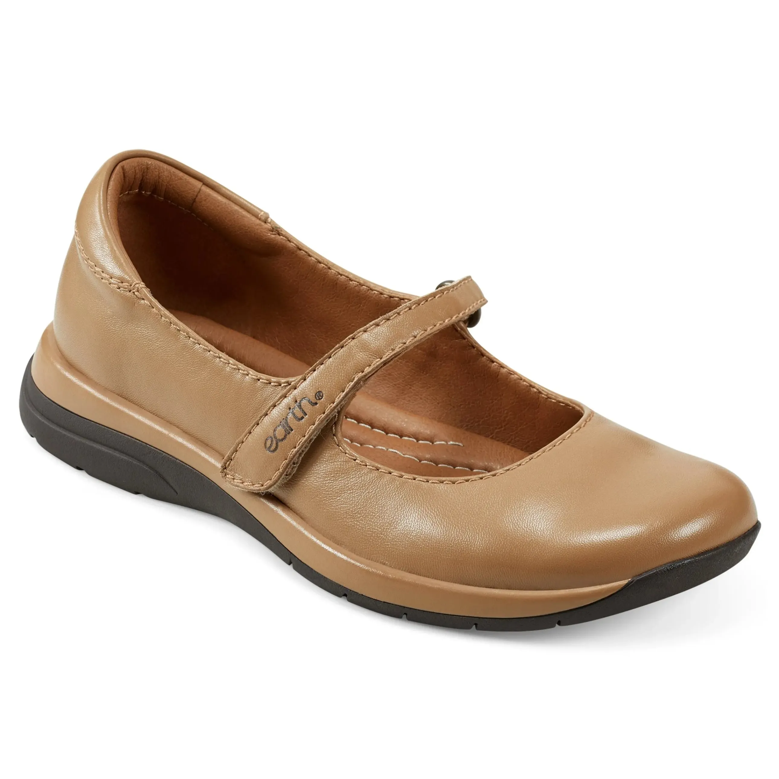 Tose Lug Sole Square Toe Casual Ballet Flats