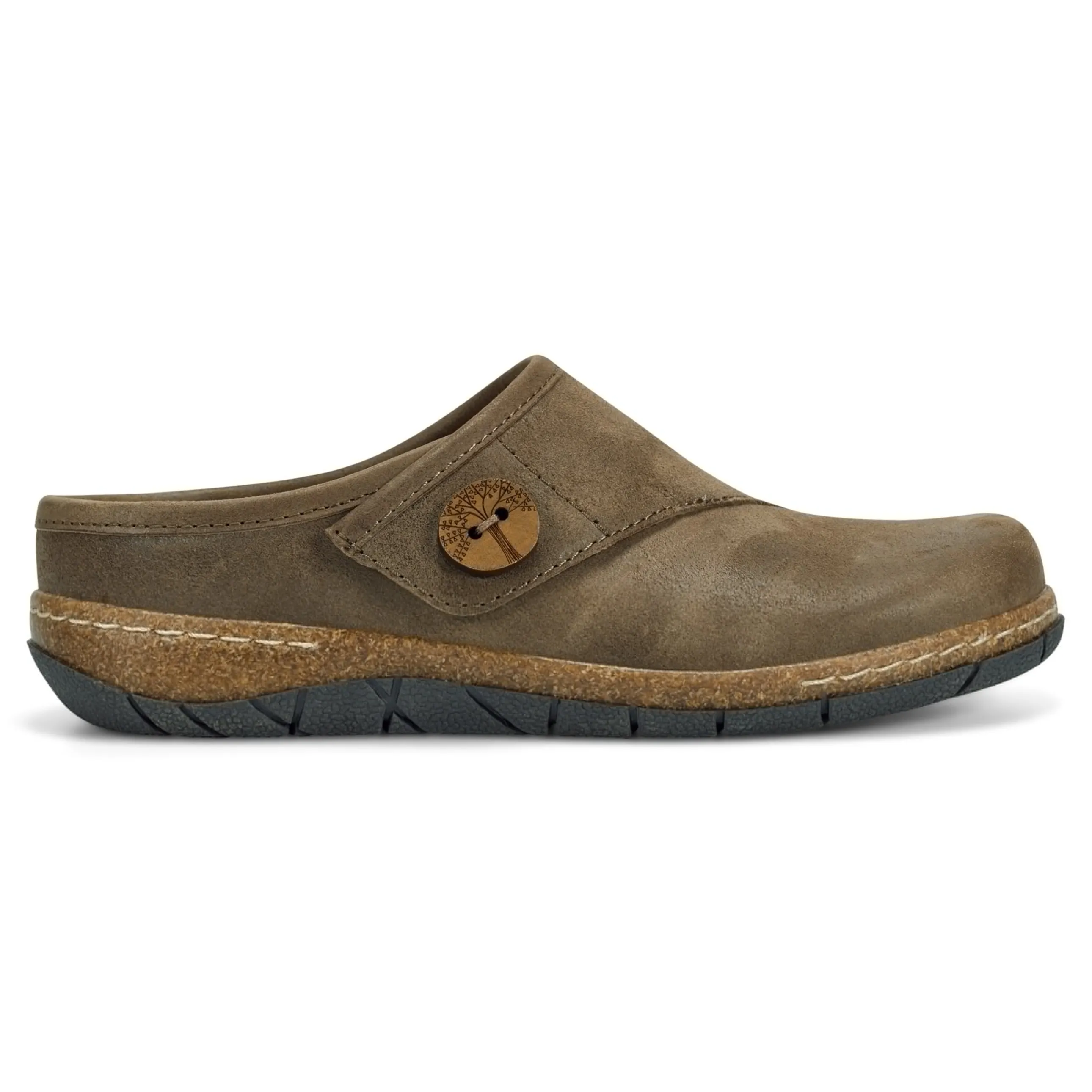 Ezra Round Toe Casual Slip-on Flat Clogs