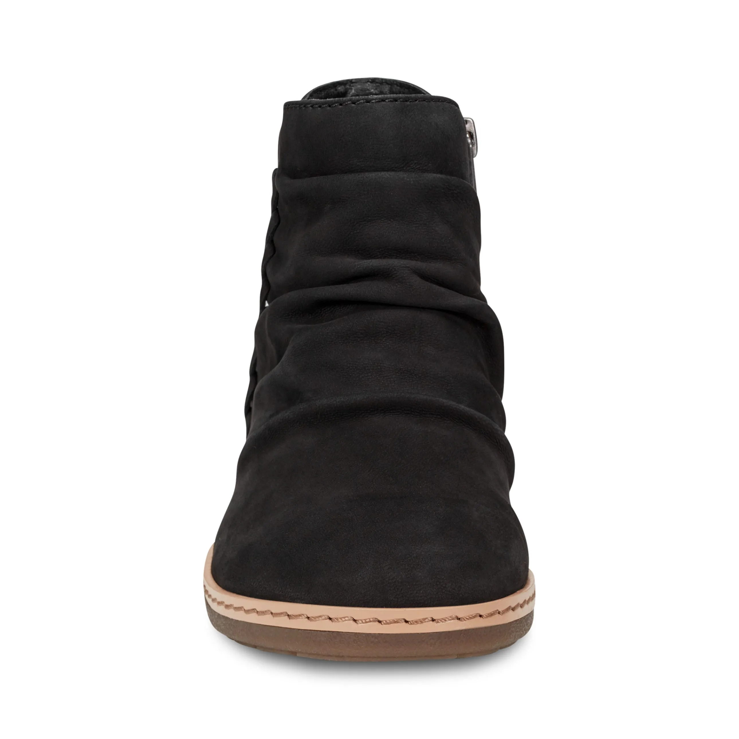 Hilaree Water Repellent Round Toe Ruched Casual Booties
