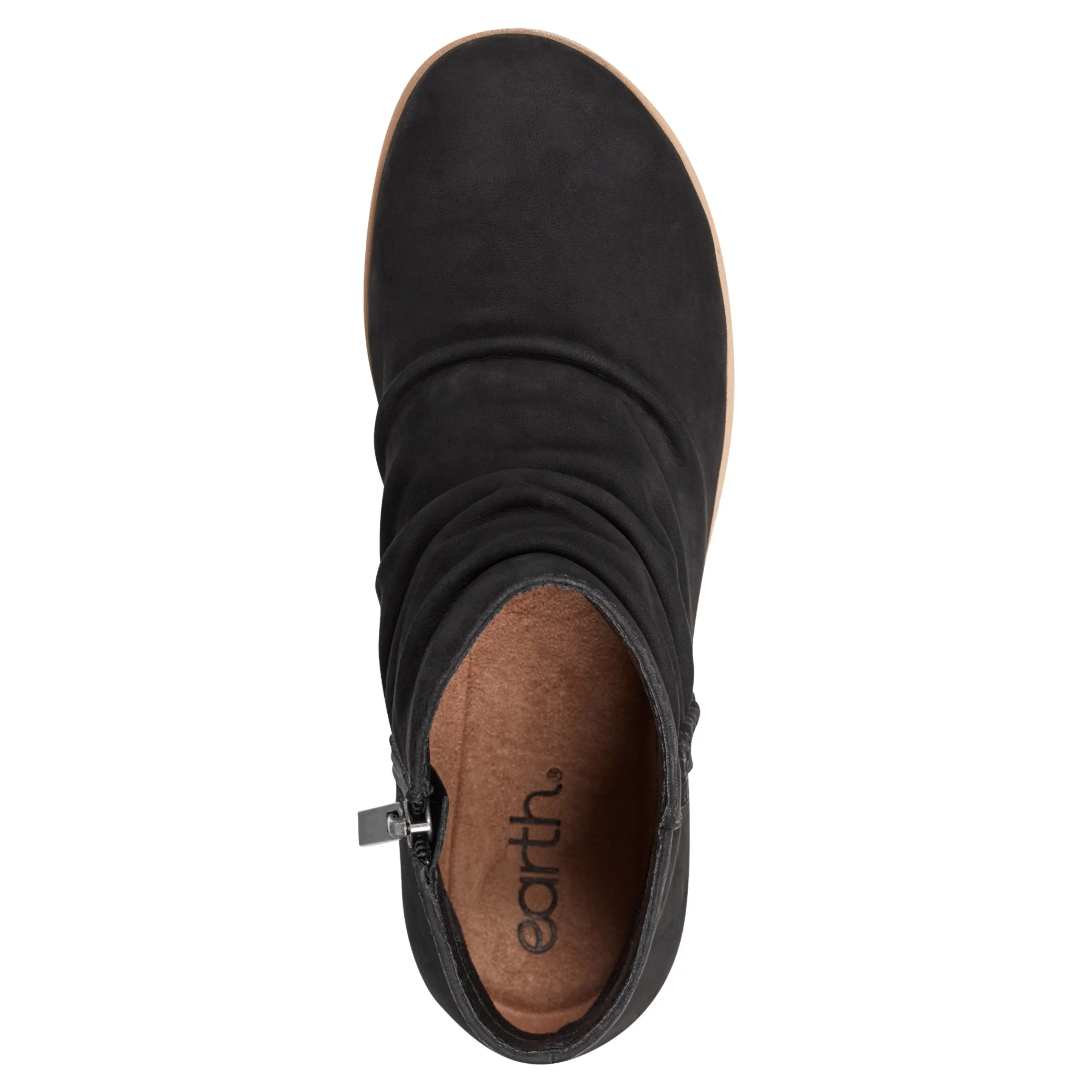Hilaree Water Repellent Round Toe Ruched Casual Booties