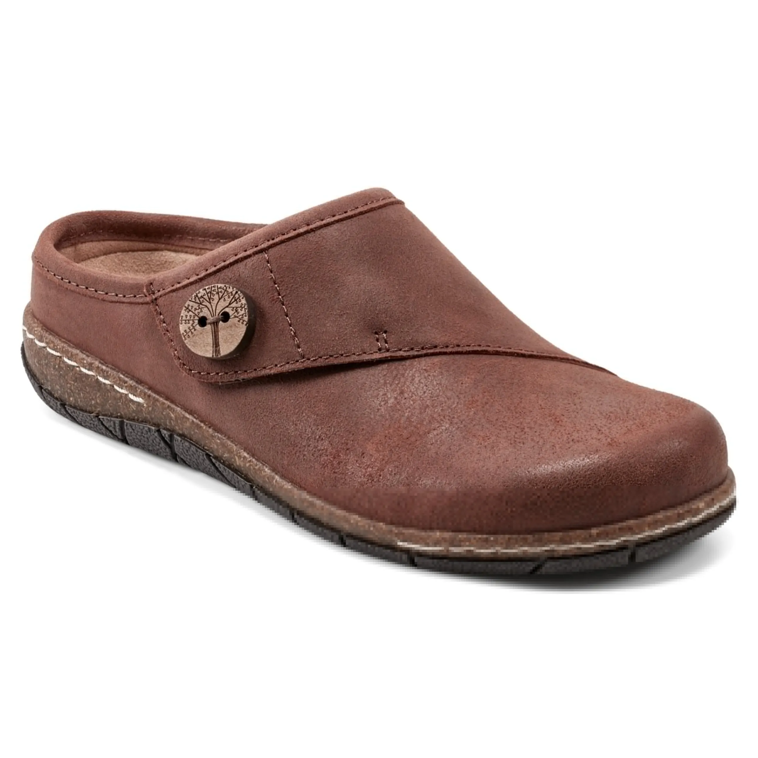 Ezra Round Toe Casual Slip-on Flat Clogs