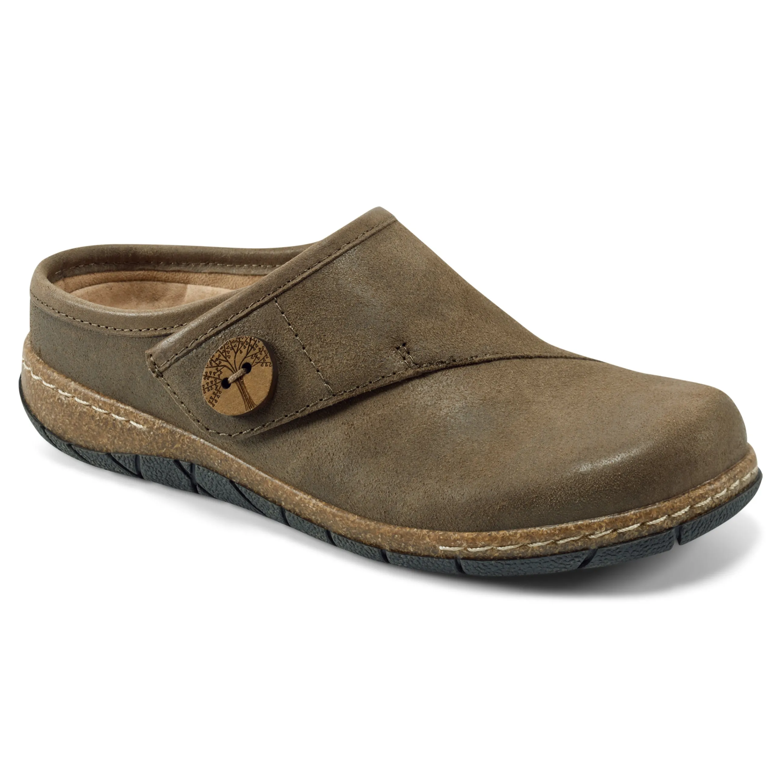 Ezra Round Toe Casual Slip-on Flat Clogs