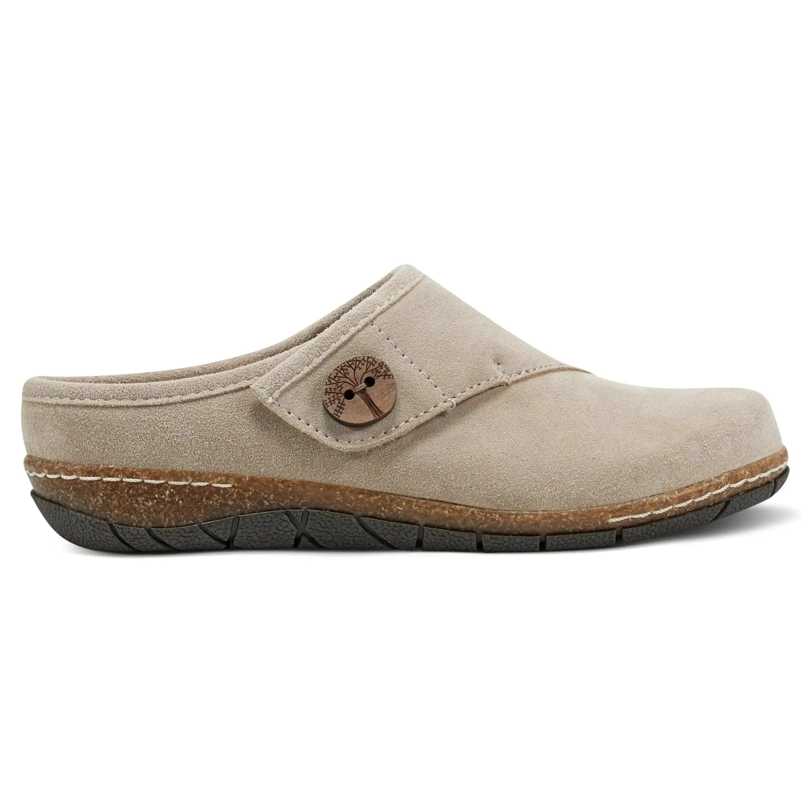 Ezra Round Toe Casual Slip-on Flat Clogs