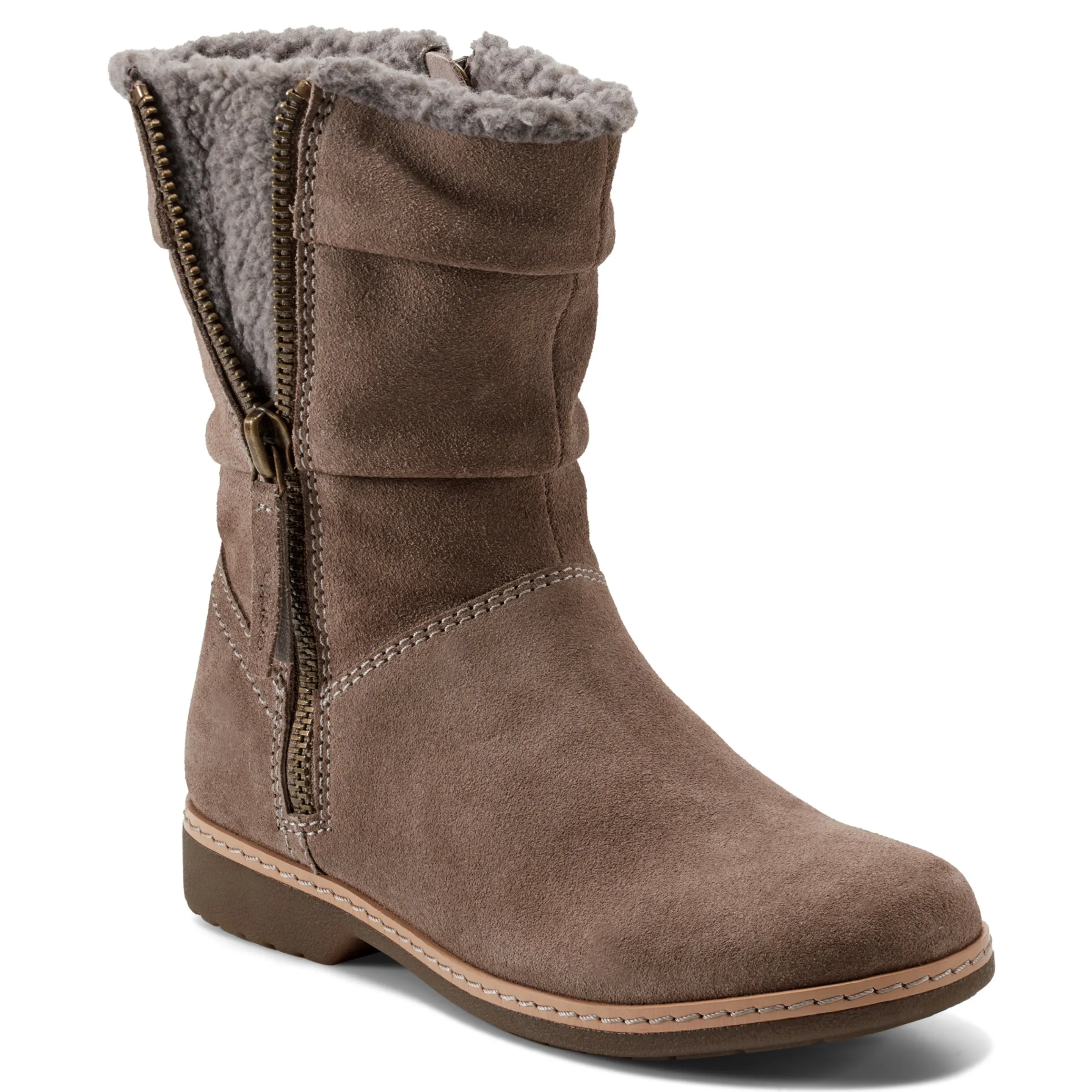 Hyland Water Repellent Round Toe Flat Casual Booties