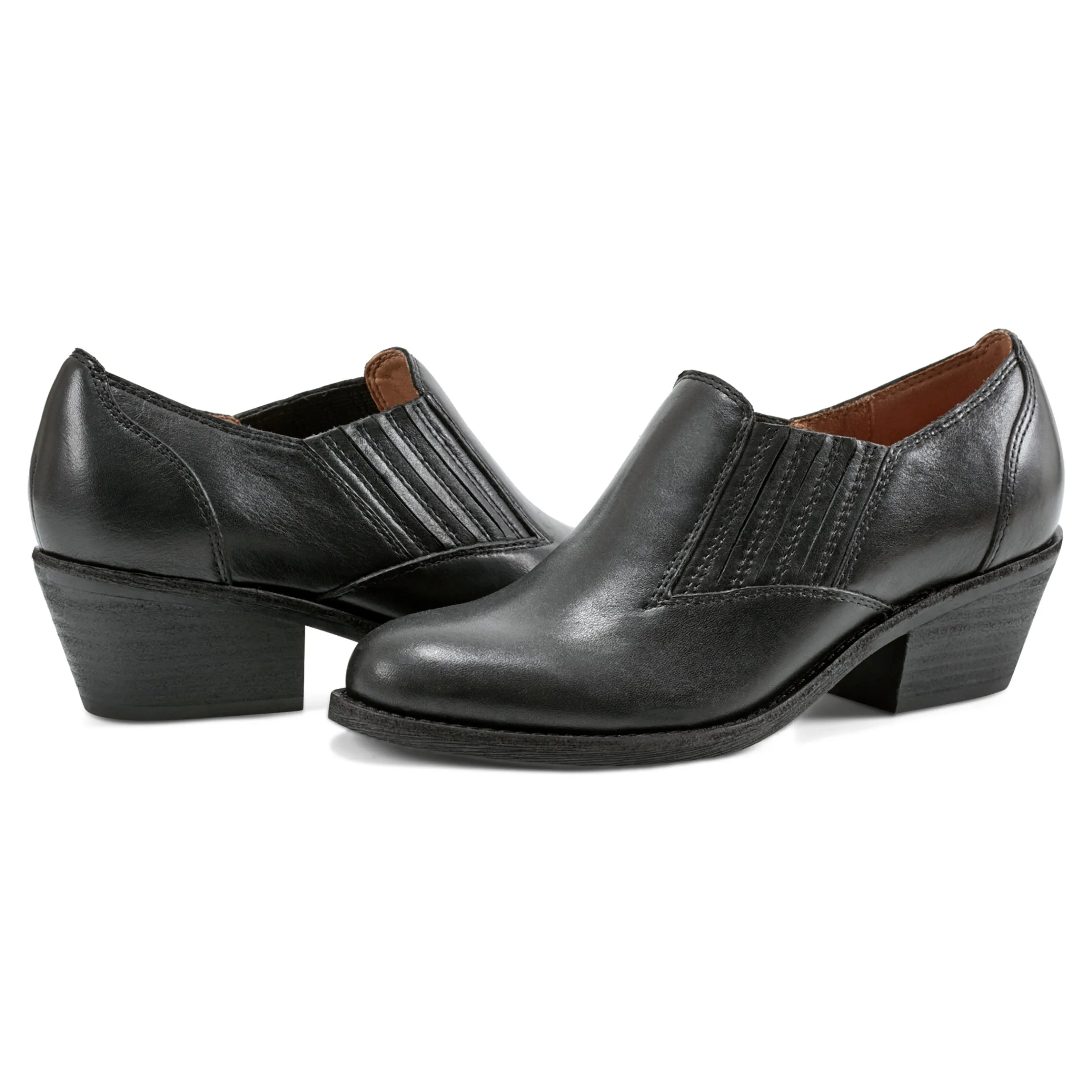 Jalin Block Heel Slip-on Casual Booties