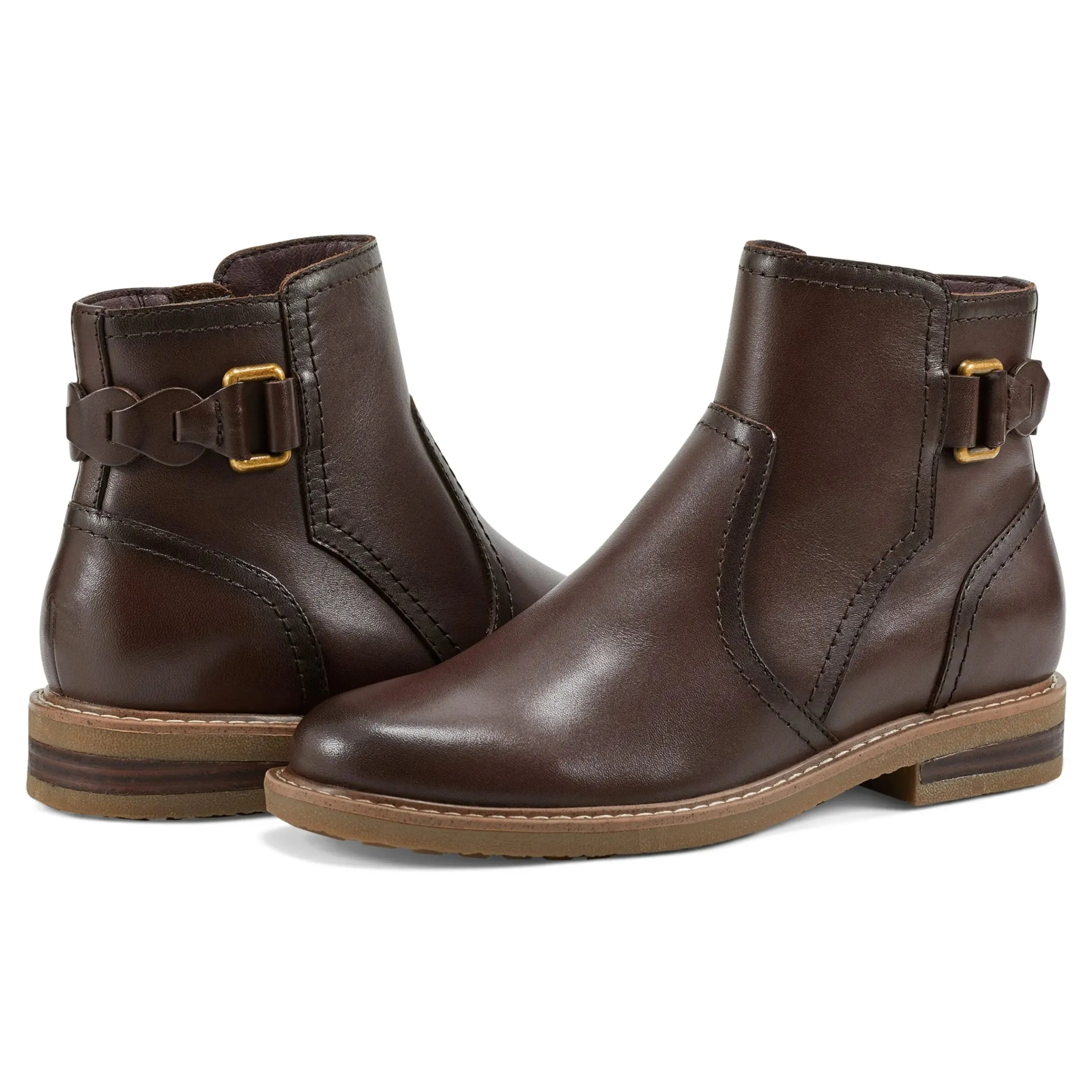 Jenna Round Toe Casual Booties