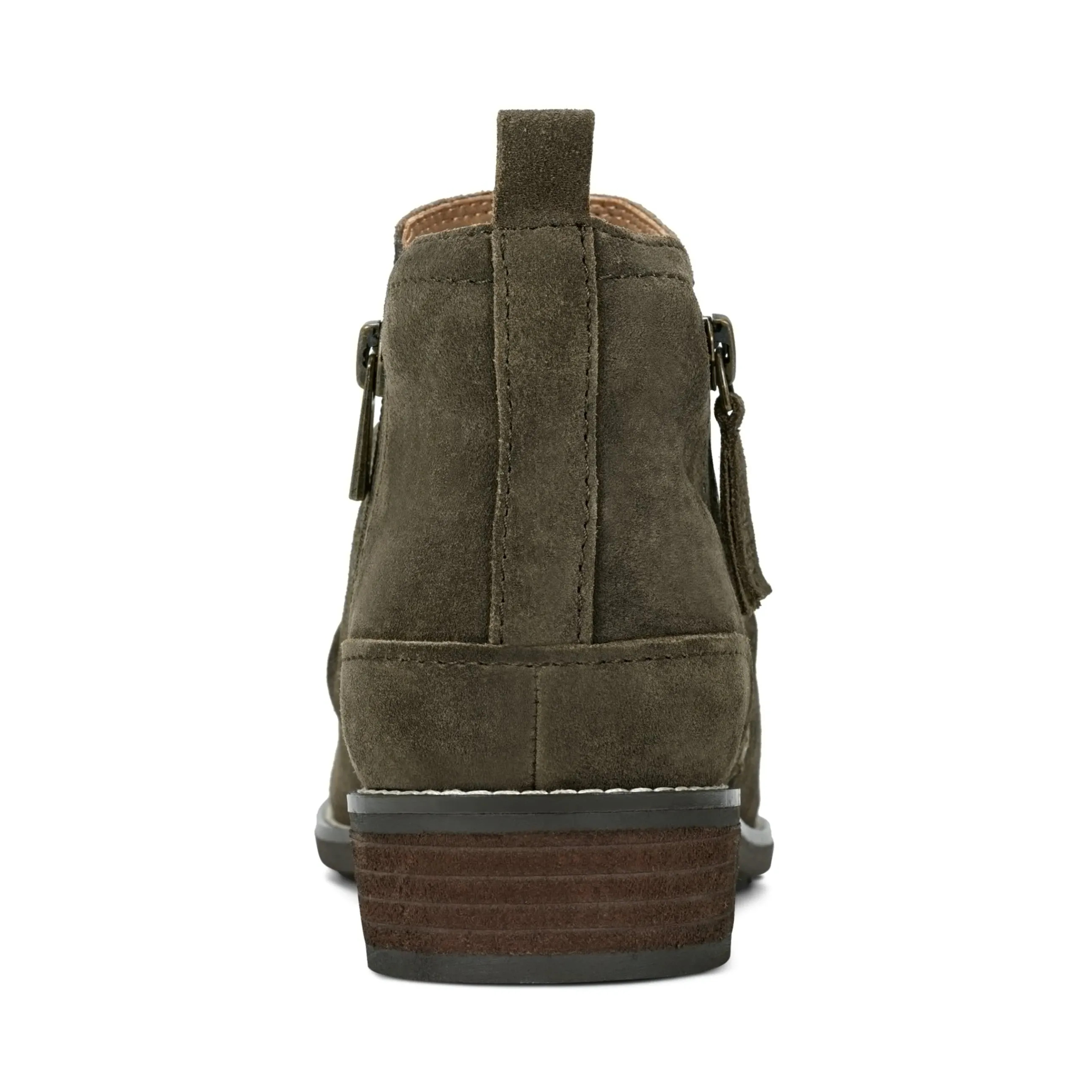 Nadya Round Toe Ruched Casual Booties