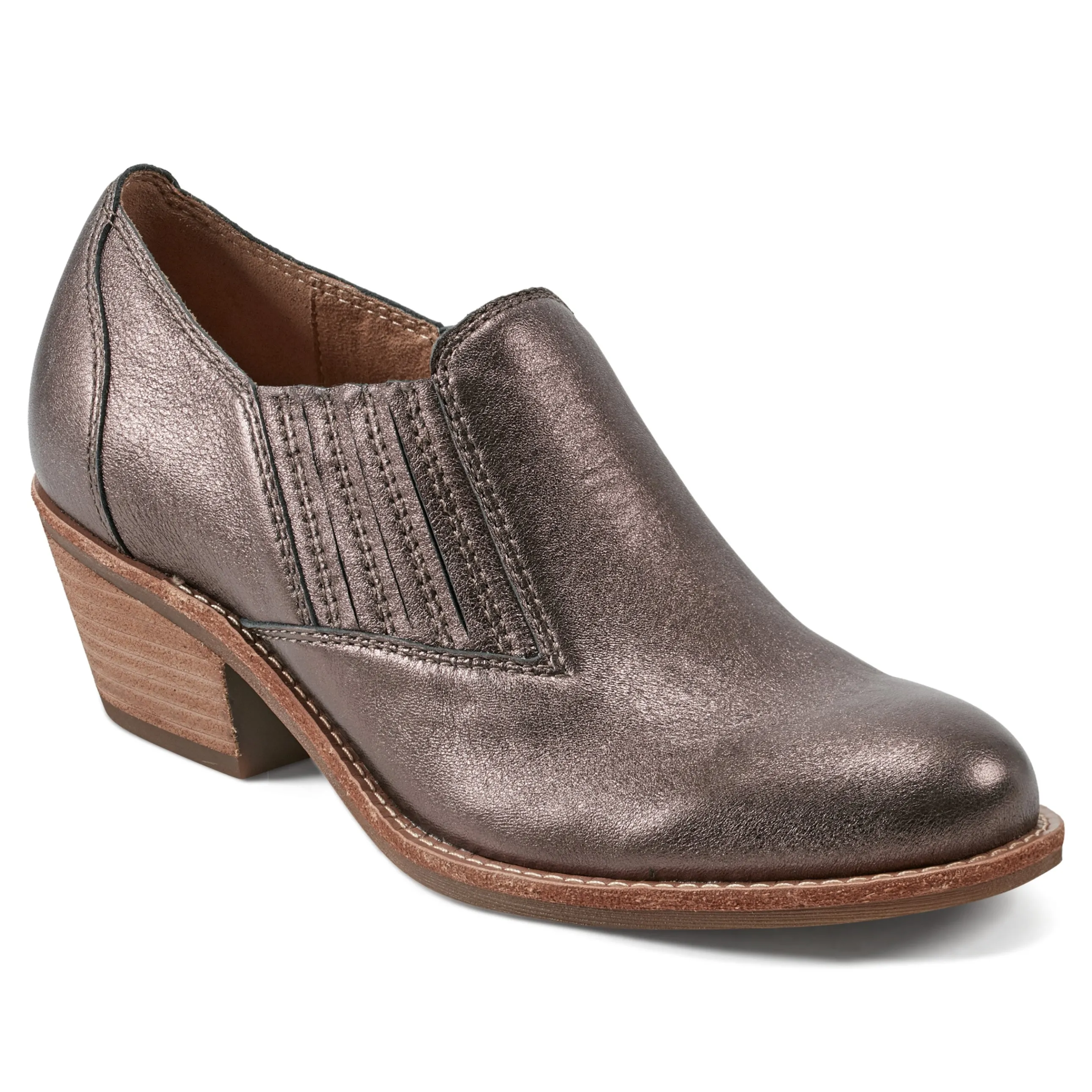 Jalin Block Heel Slip-on Casual Booties