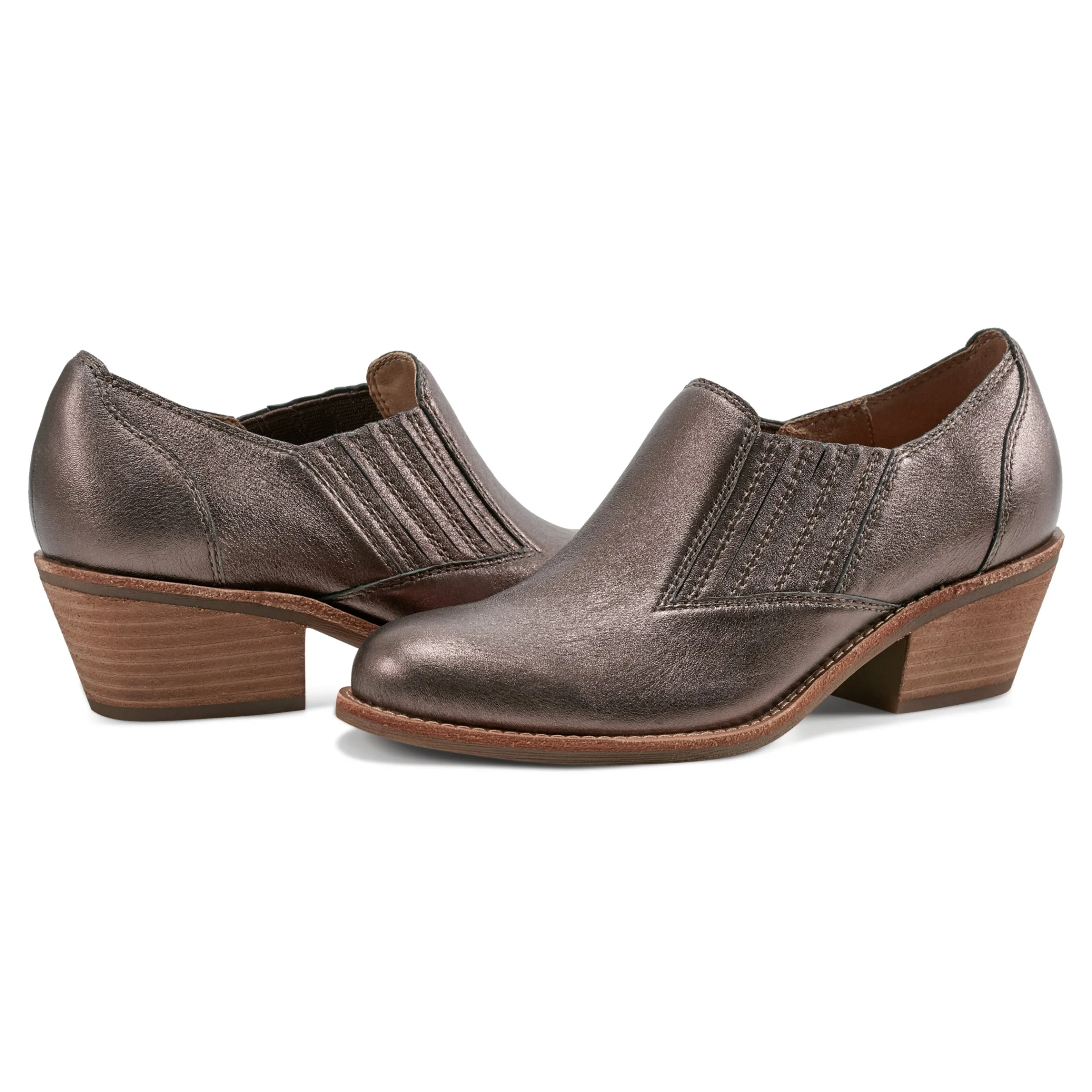 Jalin Block Heel Slip-on Casual Booties