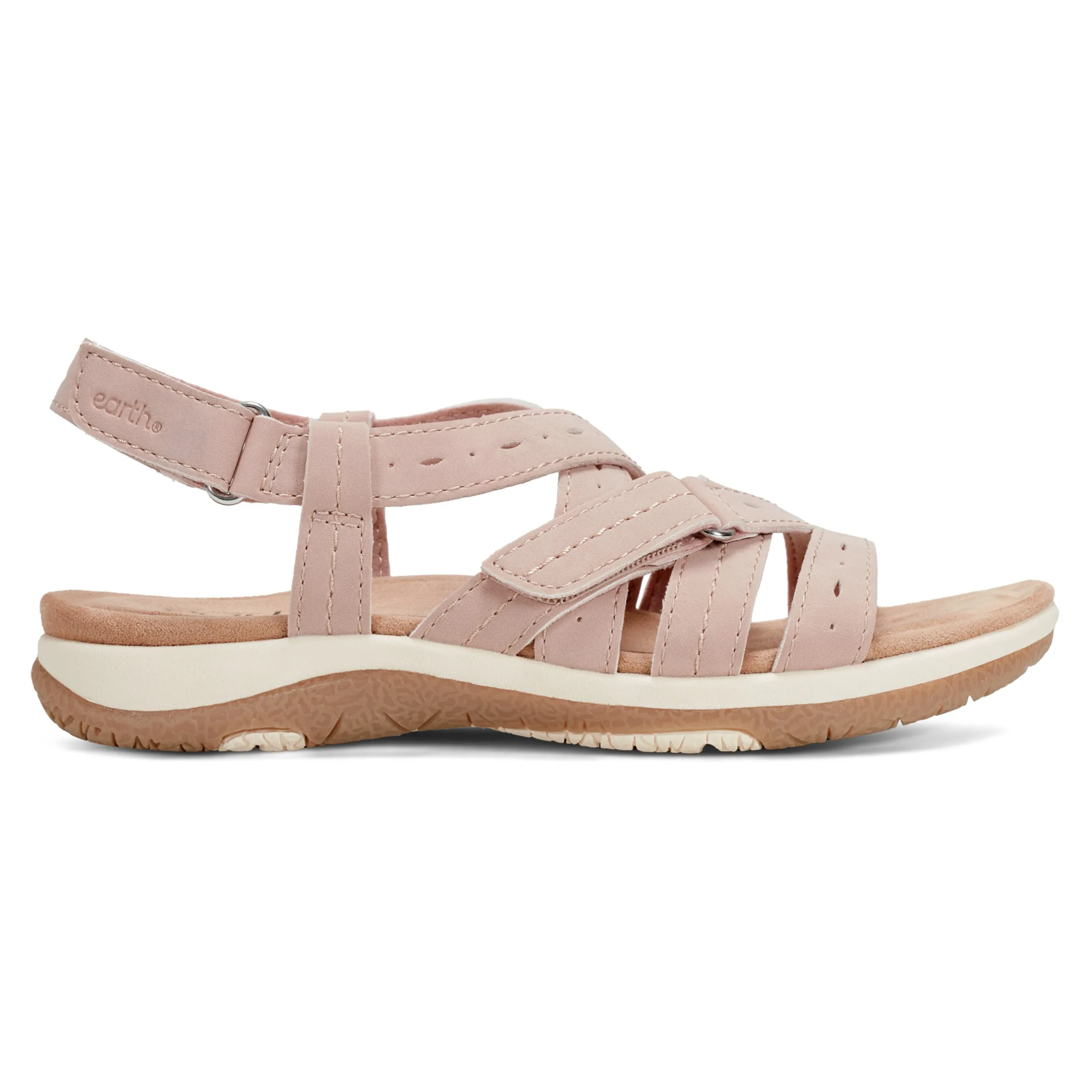 Samsin Round Toe Strappy Casual Flat Sandals
