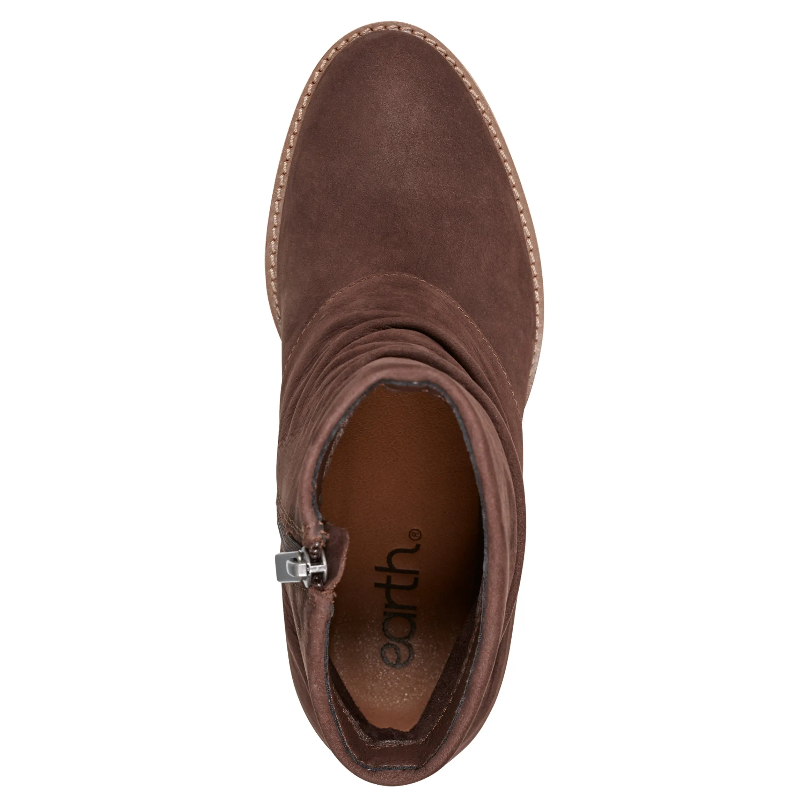 Savvy Block Heel Ruched Casual Booties
