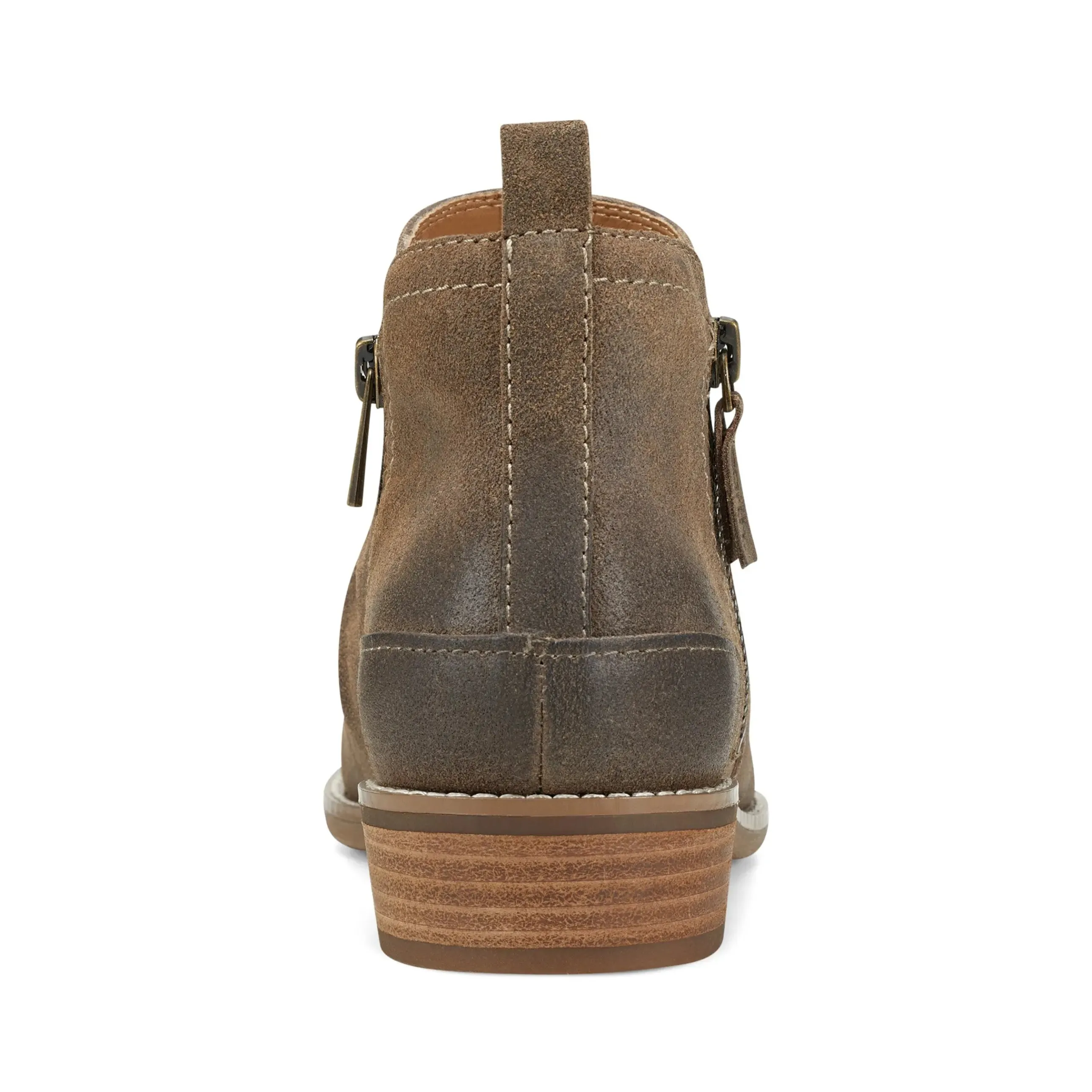 Nadya Round Toe Ruched Casual Booties