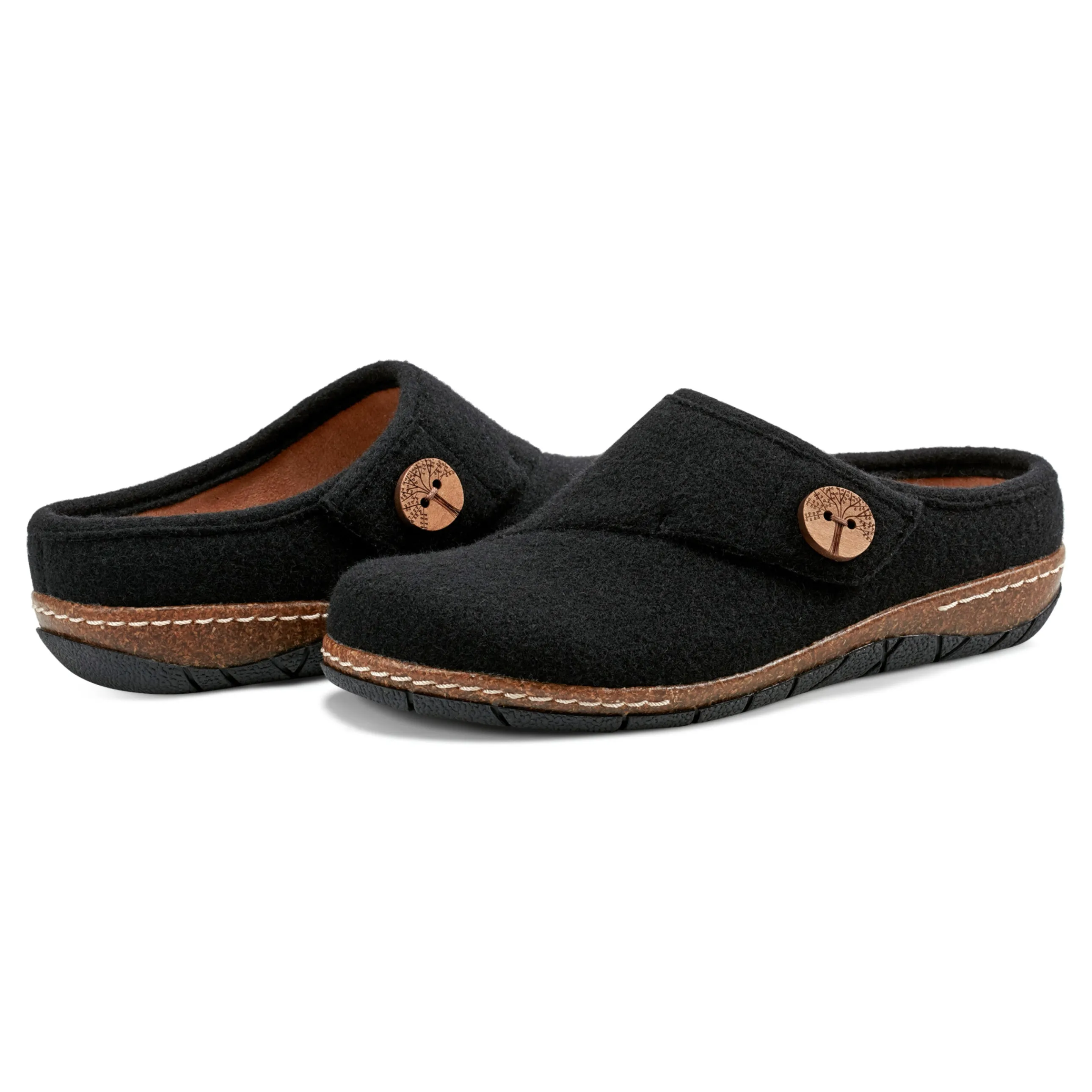 Ezra Round Toe Casual Slip-on Flat Clogs