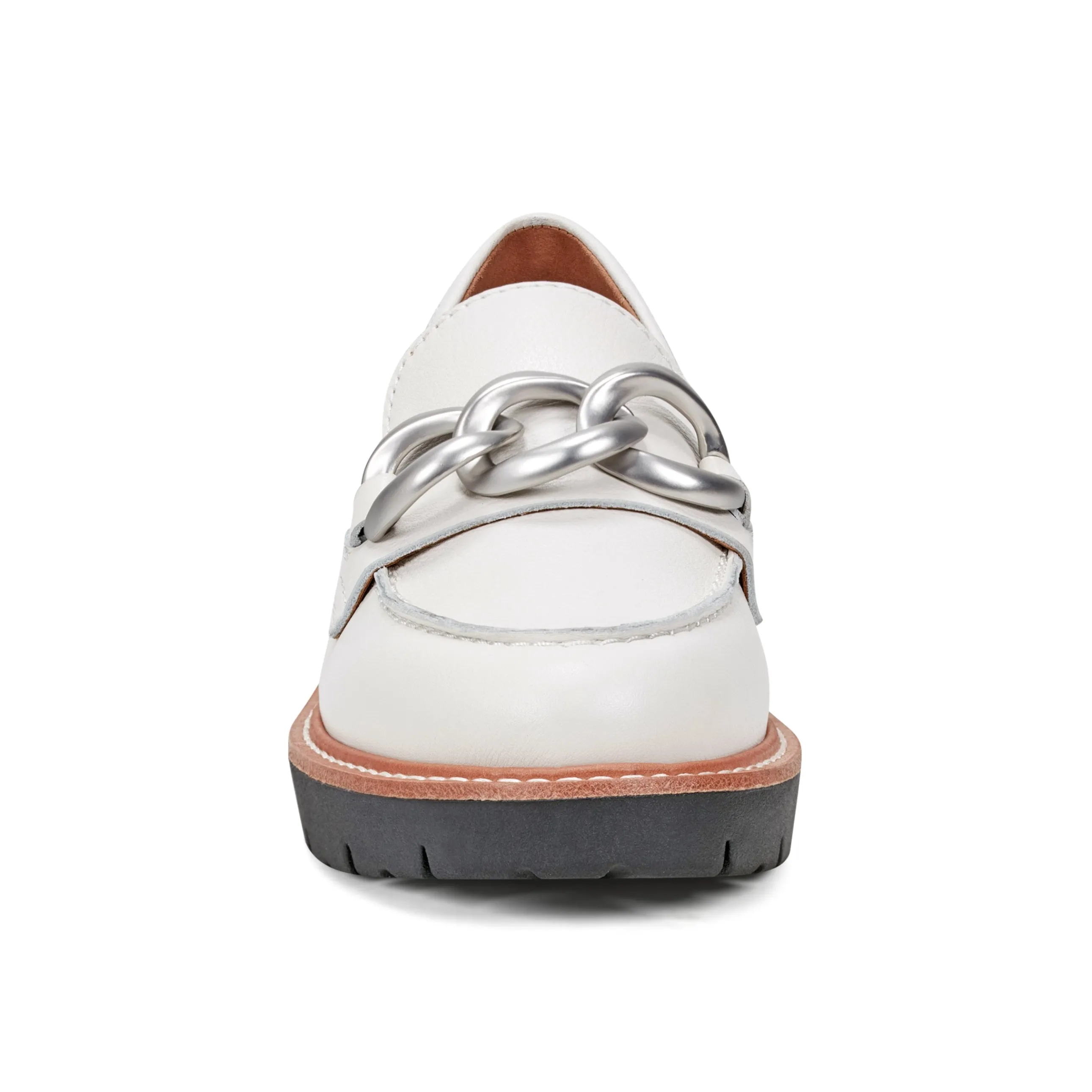 Zalor Round Toe Lug Sole Casual Slip-on Loafers